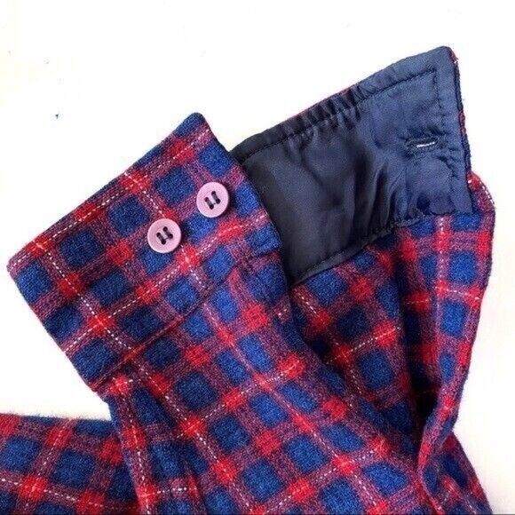 Lucien Piccard Vintage Men's Size XL Wool Plaid Button Front Shirt - Picture 5 of 6